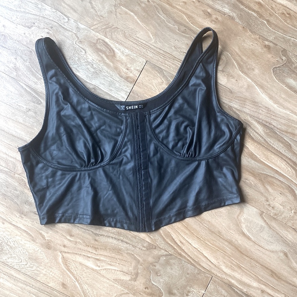 Black Cropped Corset